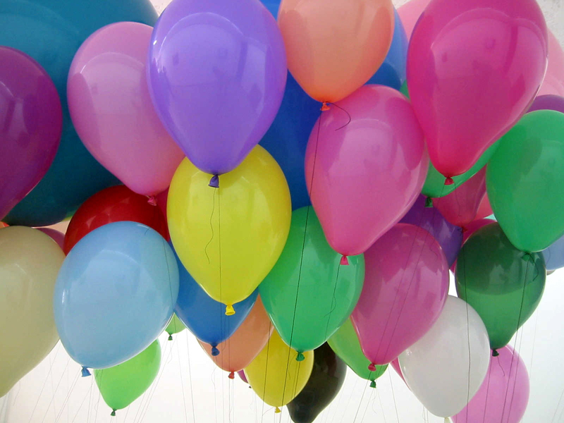 Balões para a aniversariante!